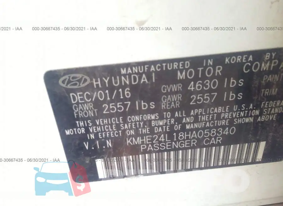 KMHE24L18HA058340 Photo# 9