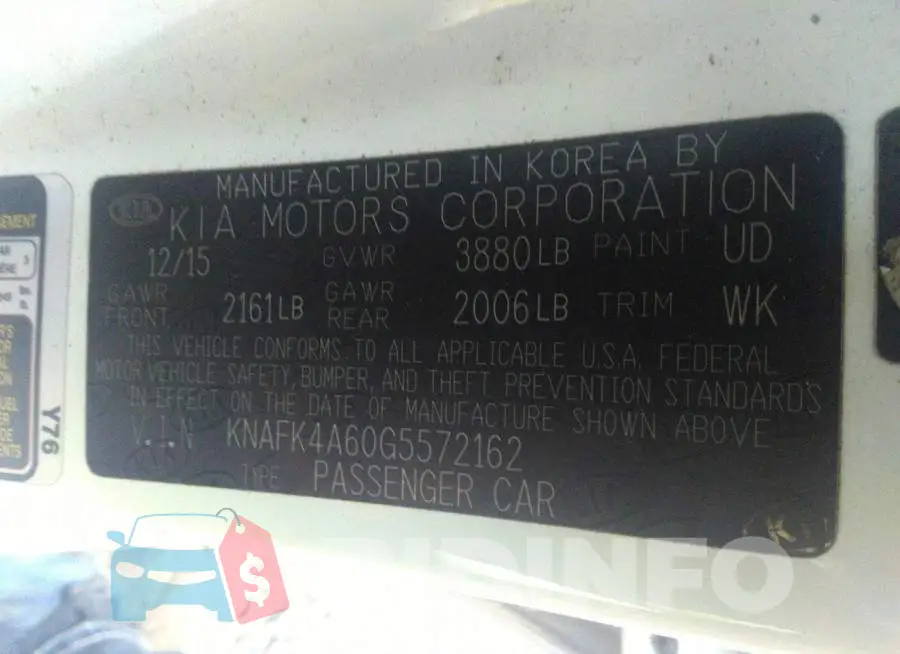 KNAFK4A60G5572162 Photo# 9