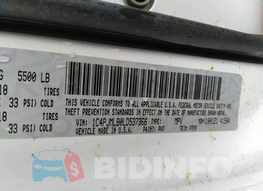 1C4PJMLB0LD537366 Photo# 9