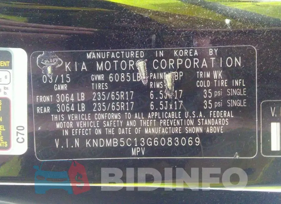 KNDMB5C13G6083069 Photo# 9