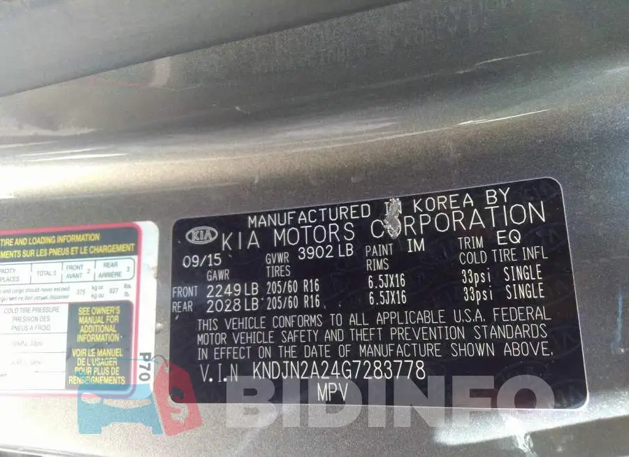 KNDJN2A24G7283778 Photo# 9