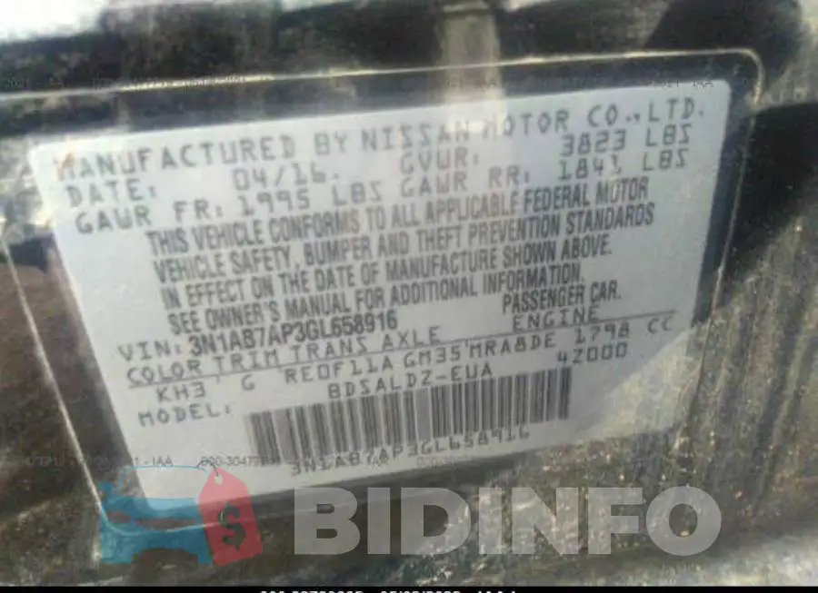 3N1AB7AP3GL658916 Photo# 9