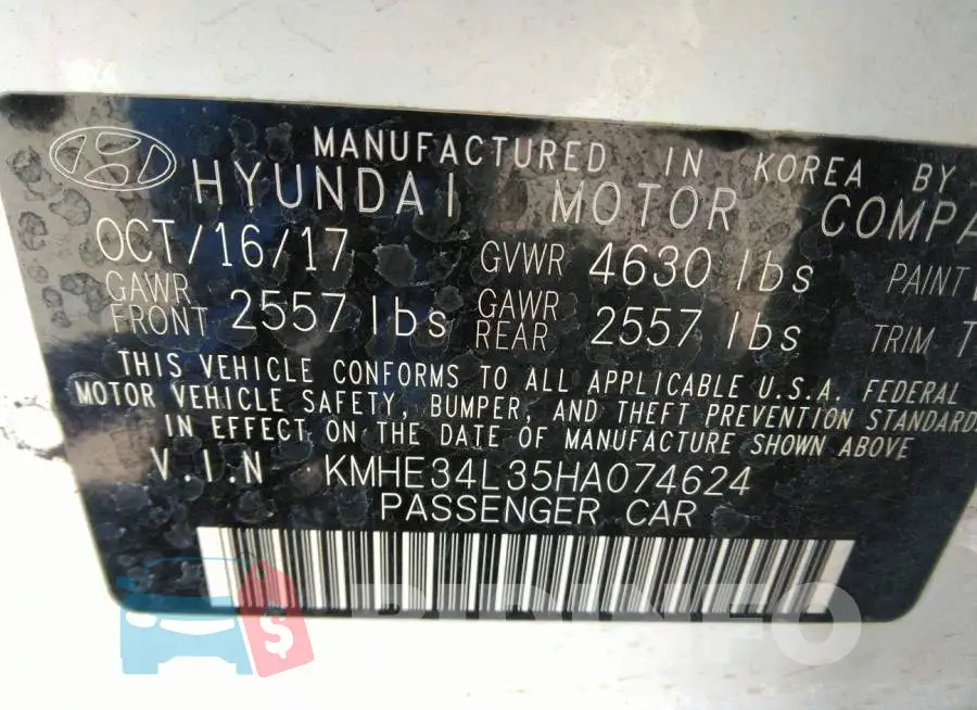 KMHE34L35HA074624 Photo# 9
