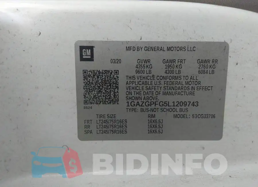 1GAZGPFG5L1209743 Photo# 9