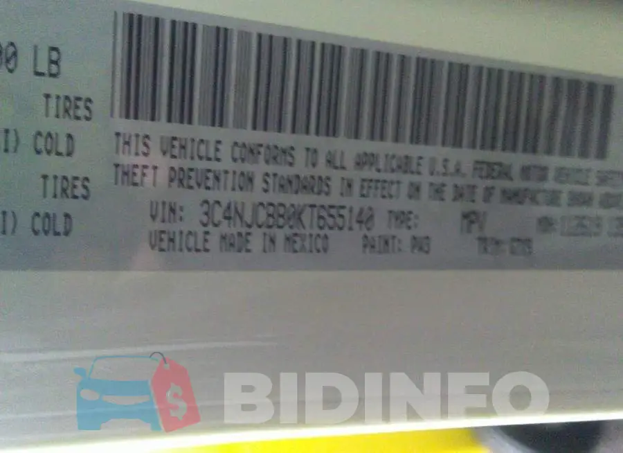 3C4NJCBB0KT655140 Photo# 9