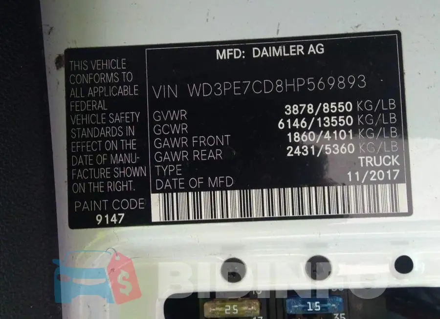 WD3PE7CD8HP569893 Photo# 9