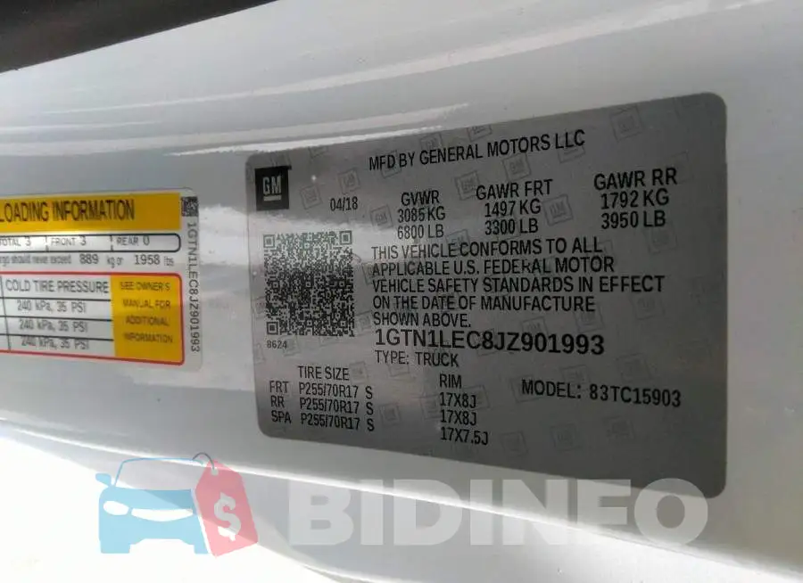 1GTN1LEC8JZ901993 Photo# 9