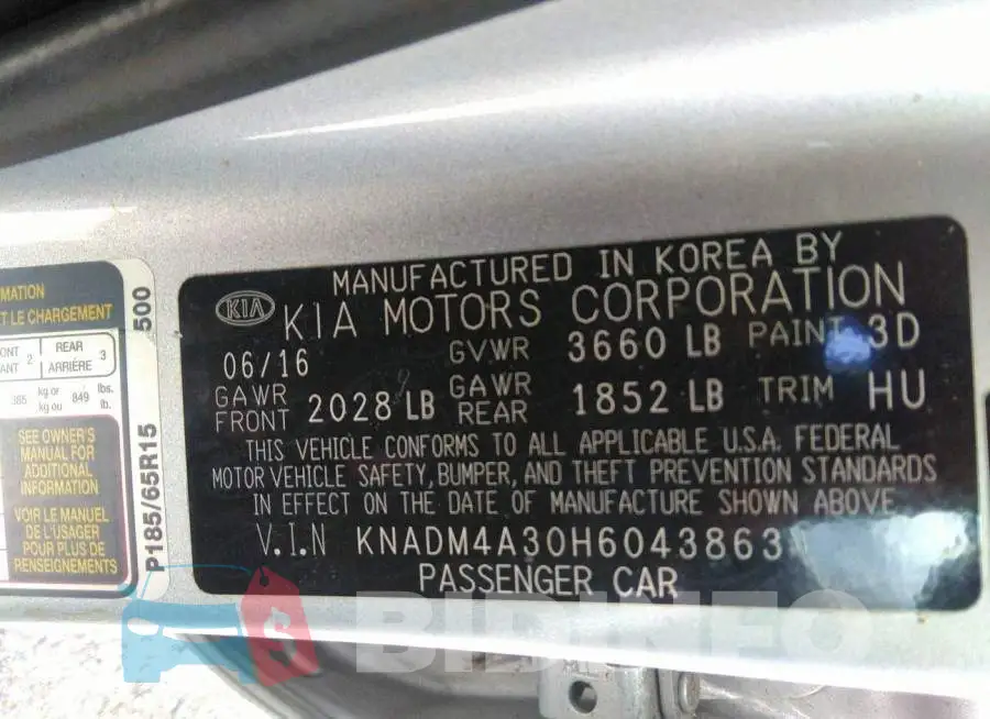 KNADM4A30H6043863 Photo# 9