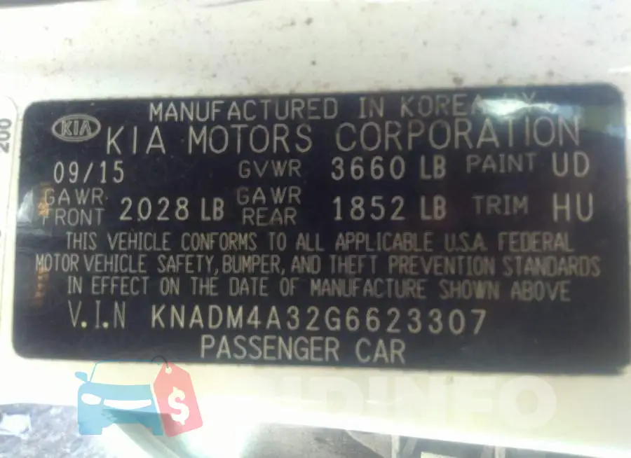 KNADM4A32G6623307 Photo# 9