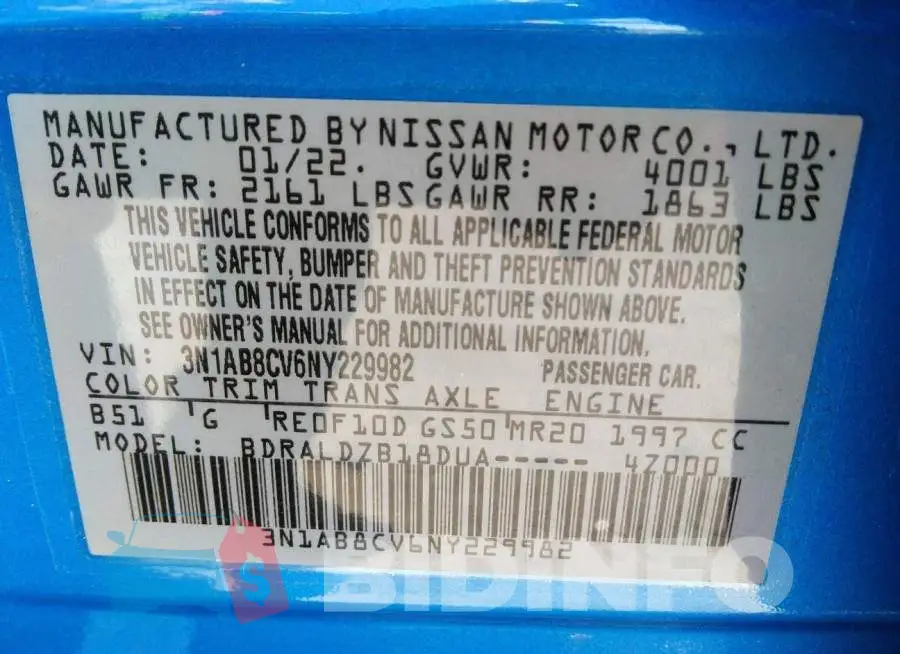 3N1AB8CV6NY229982 Photo# 9