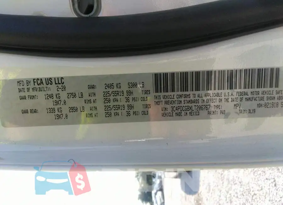 3C4PDCGBXLT206767 Photo# 9