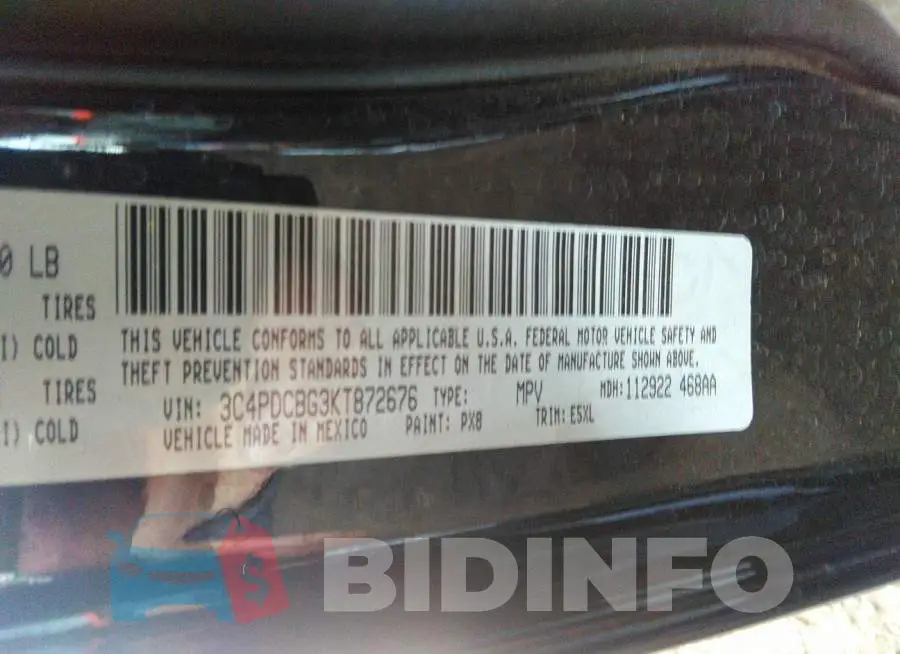 3C4PDCBG3KT872676 Photo# 9