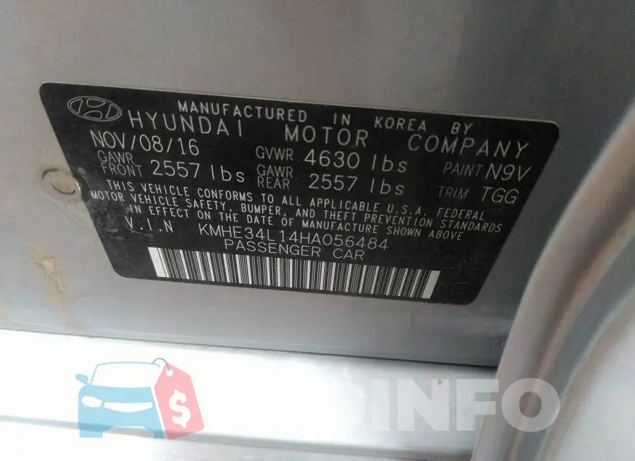 KMHE34L14HA056484 Photo# 9