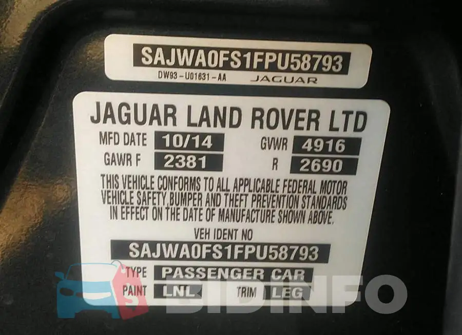 SAJWA0FS1FPU58793 Photo# 9