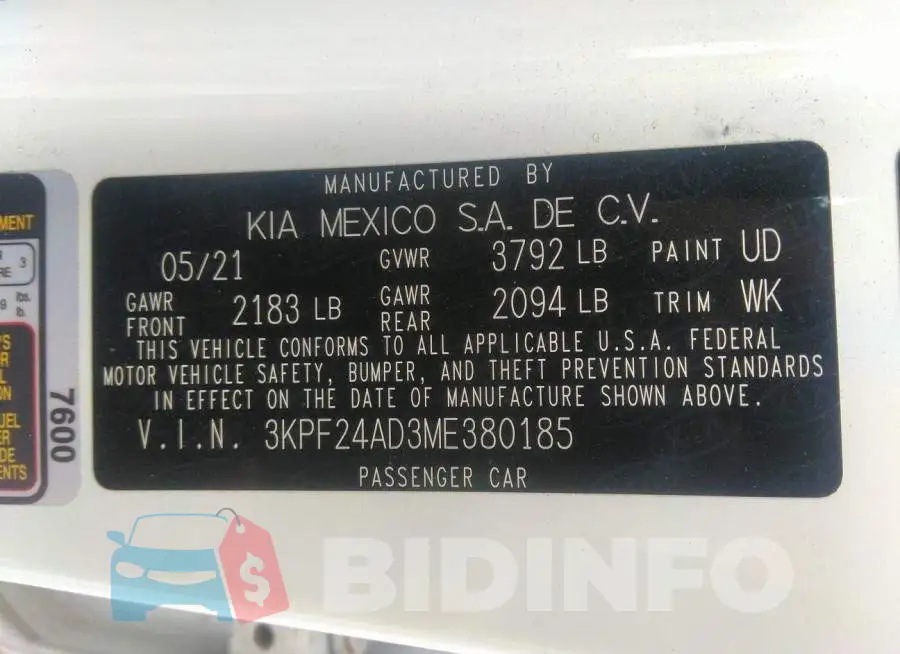 3KPF24AD3ME380185 Photo# 9