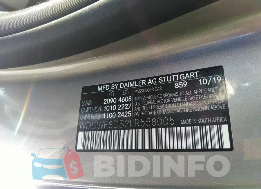 WDDWF8DB2LR558005 Photo# 9
