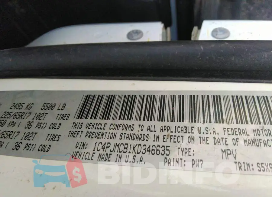1C4PJMCB1KD346635 Photo# 9
