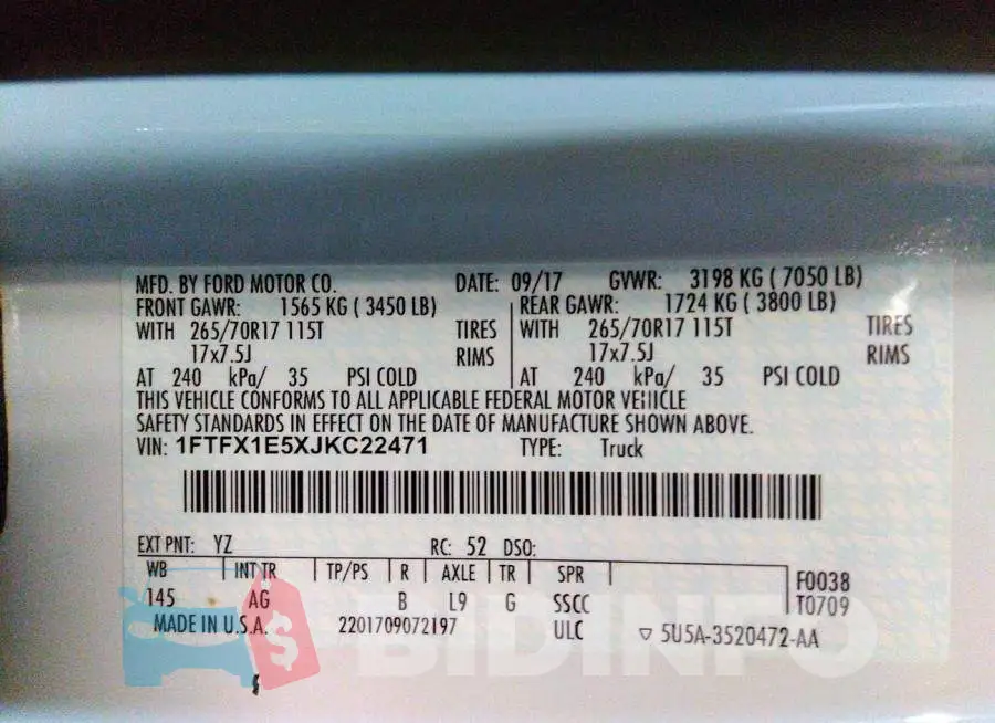 1FTFX1E5XJKC22471 Photo# 9