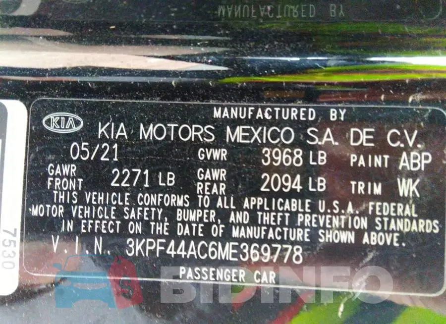 3KPF44AC6ME369778 Photo# 9