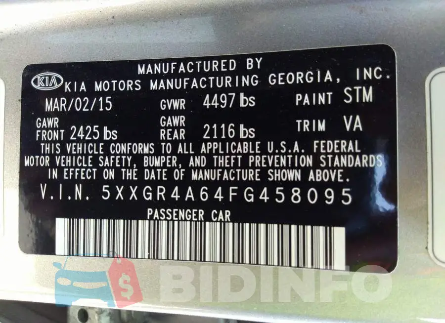 5XXGR4A64FG458095 Photo# 9