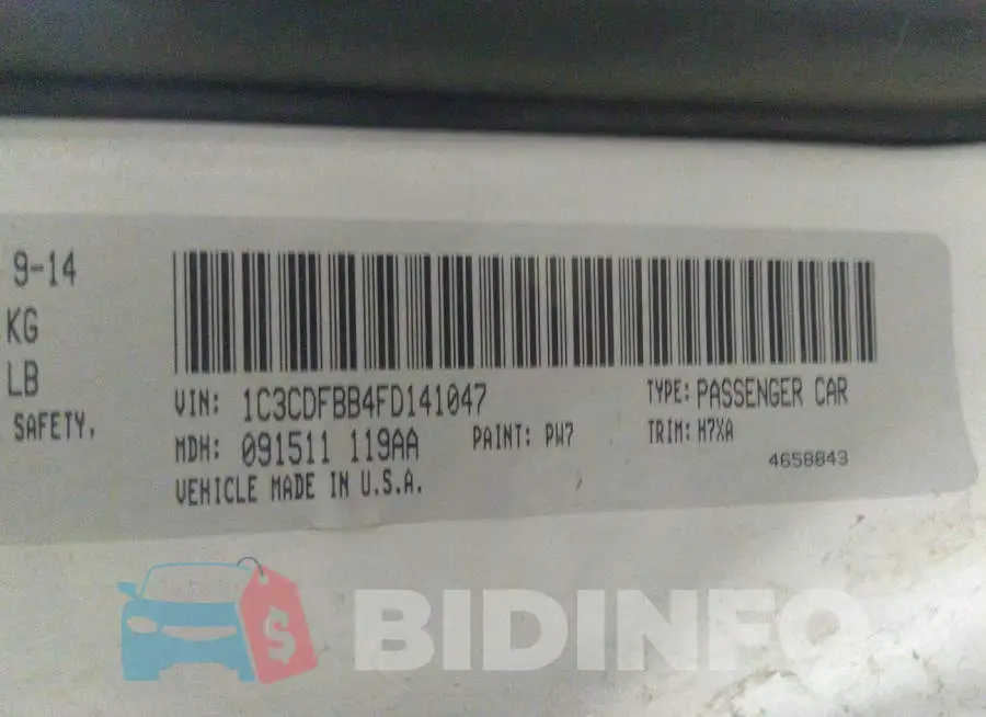 1C3CDFBB4FD141047 Photo# 9