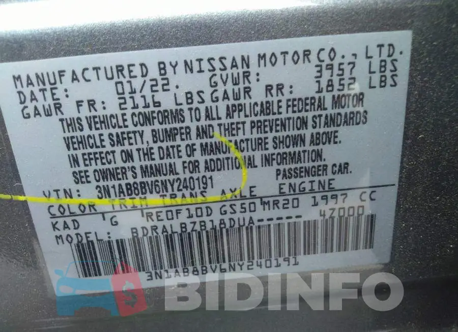 3N1AB8BV6NY240191 Photo# 9