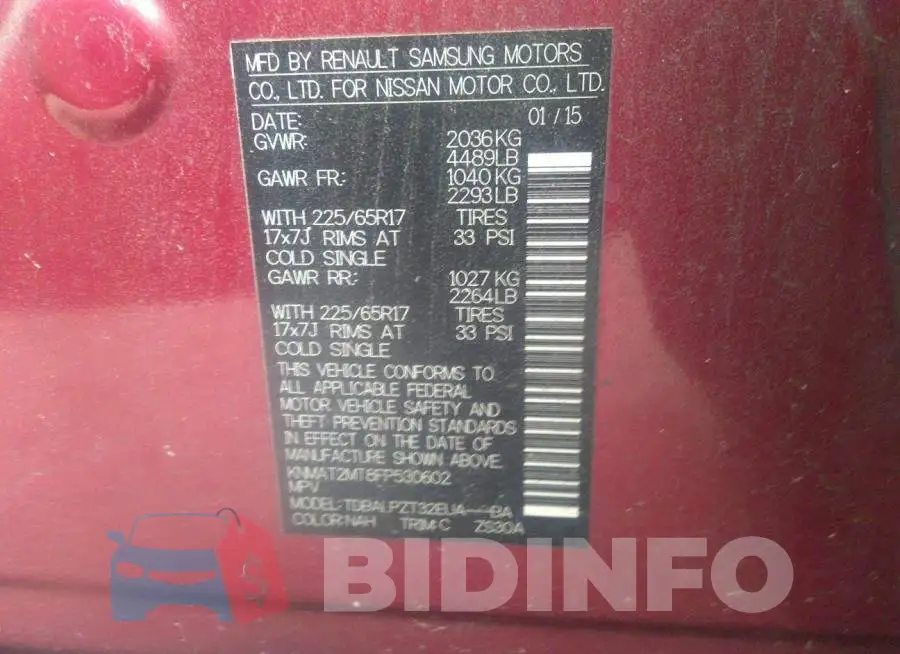KNMAT2MT8FP530602 Photo# 9