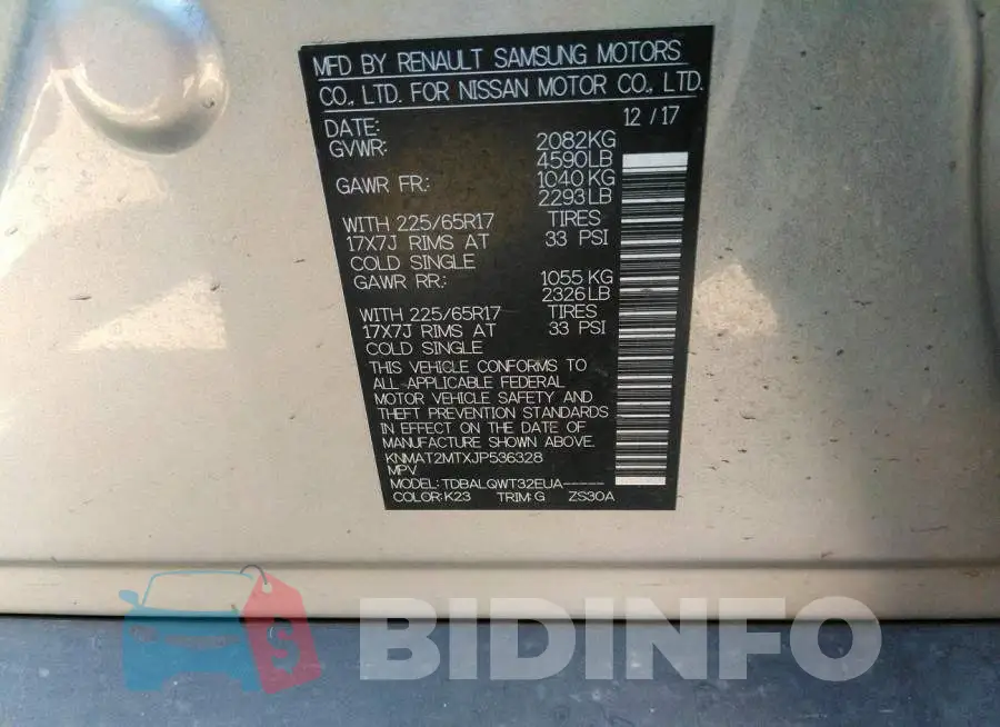 KNMAT2MTXJP536328 Photo# 9