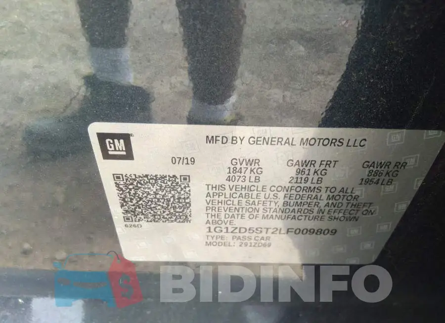1G1ZD5ST2LF009809 Photo# 9