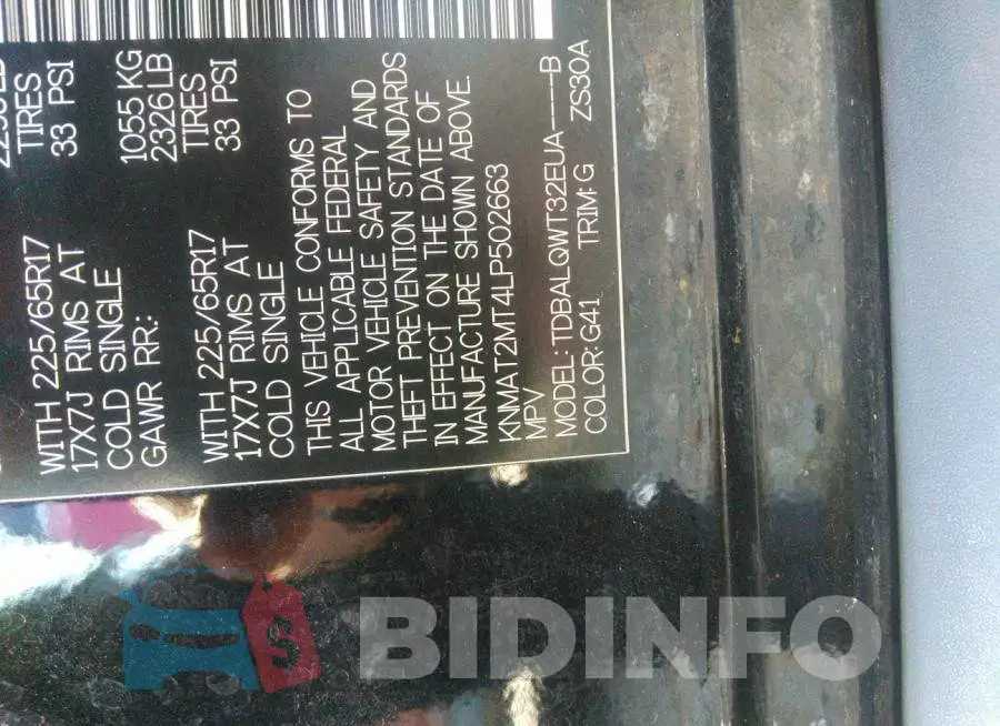 KNMAT2MT4LP502663 Photo# 9