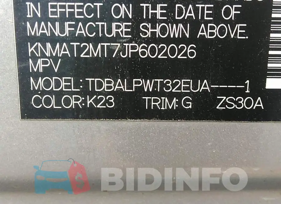 KNMAT2MT7JP602026 Photo# 9