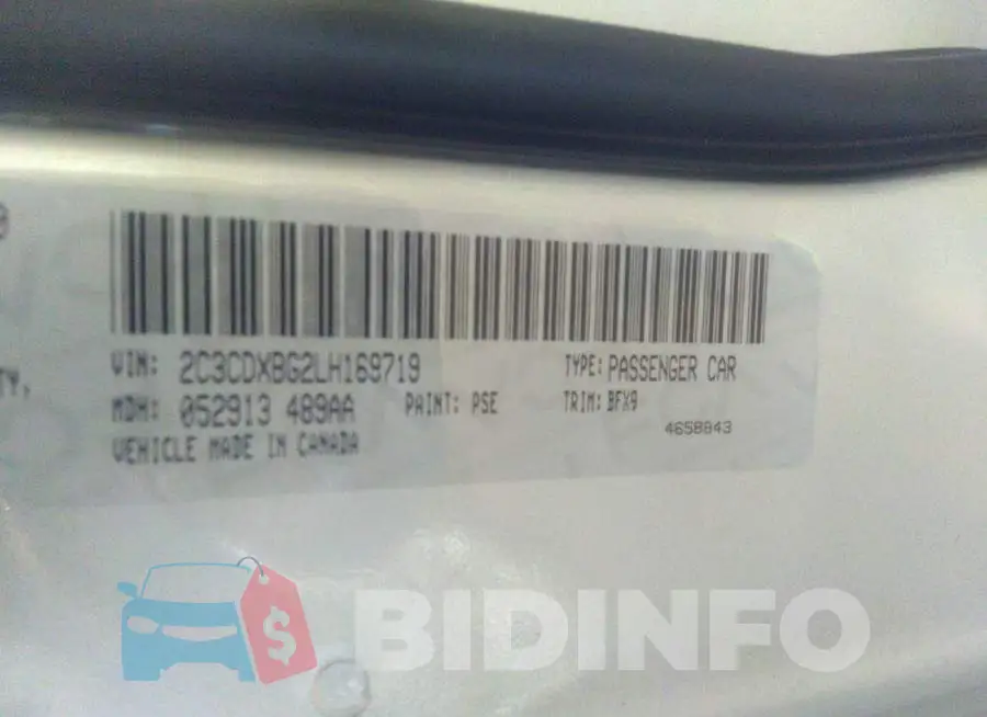 2C3CDXBG2LH169719 Photo# 9
