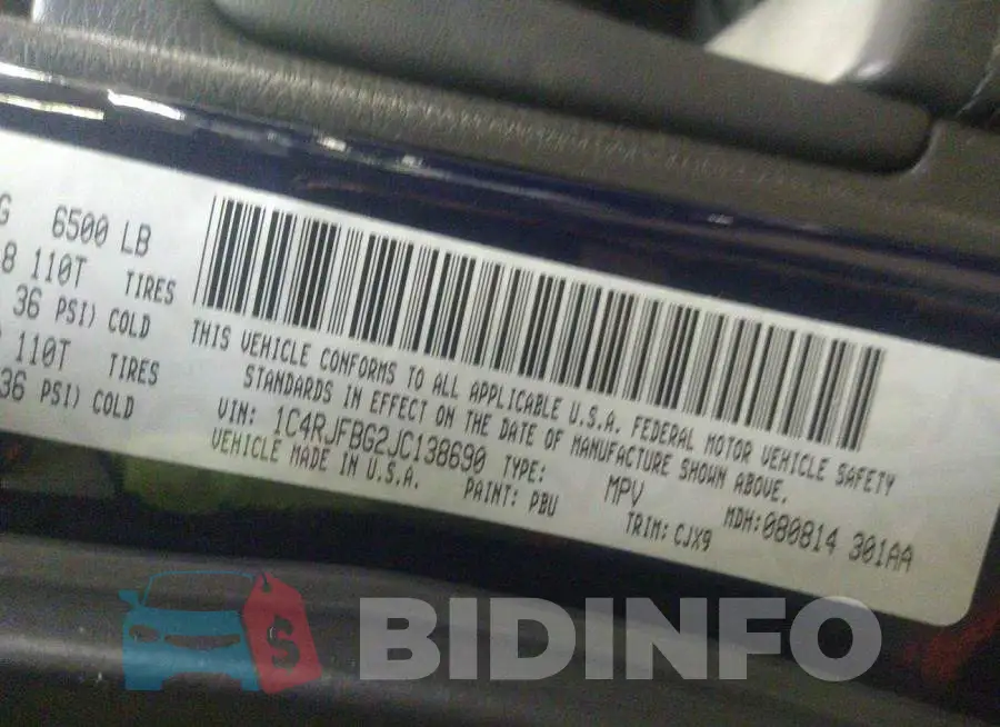 1C4RJFBG2JC138690 Photo# 9