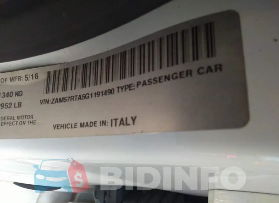 ZAM57RTA5G1191490 Photo# 9