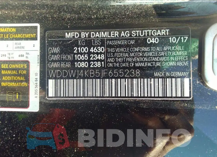 WDDWJ4KB5JF655238 Photo# 9