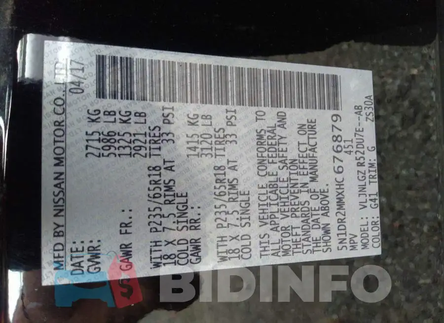 5N1DR2MMXHC676879 Photo# 9