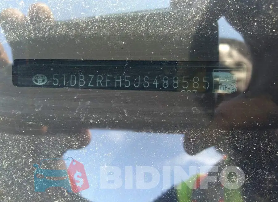 5TDBZRFH5JS488585 Photo# 9