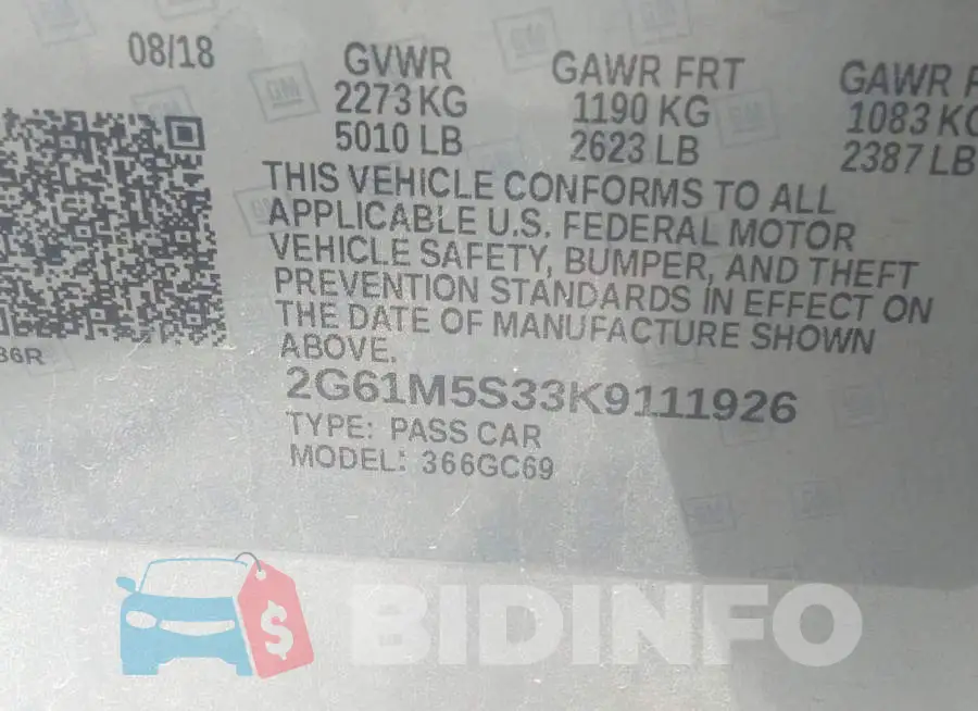 2G61M5S33K9111926 Photo# 9