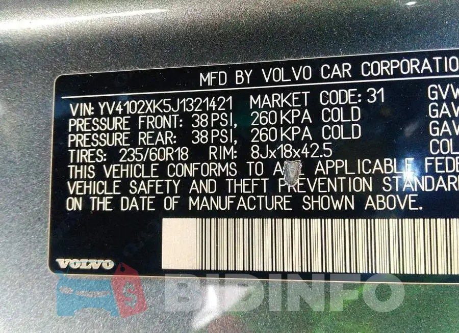 YV4102XK5J1321421 Photo# 9