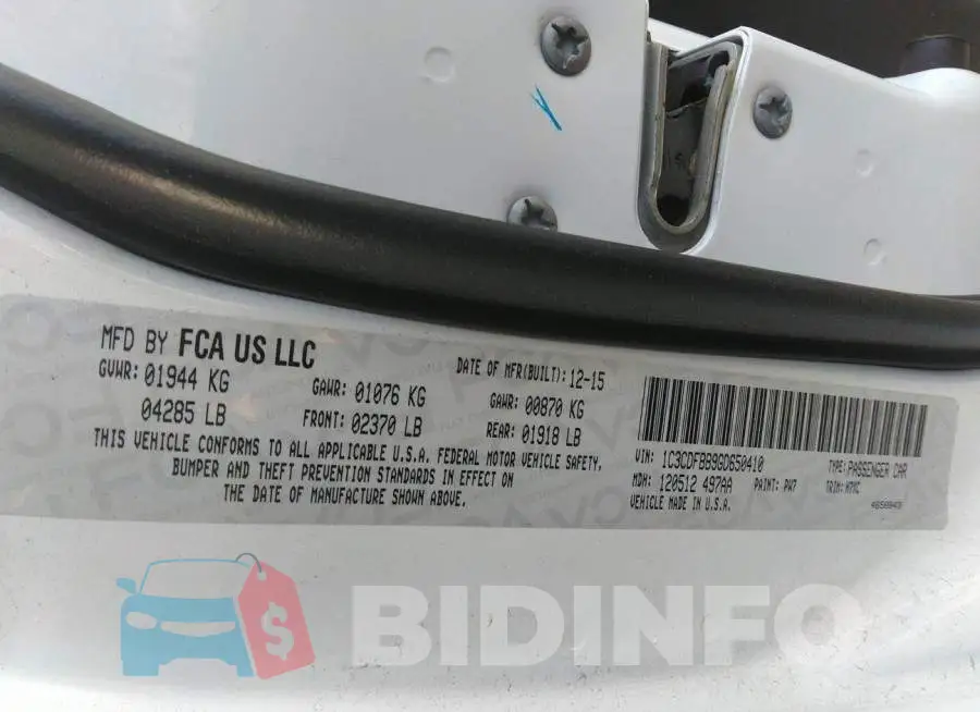 1C3CDFBB9GD650410 Photo# 9