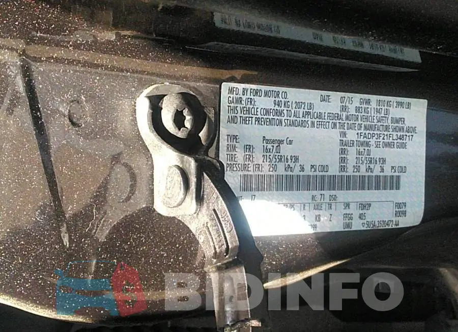 1FADP3F21FL348717 Photo# 9