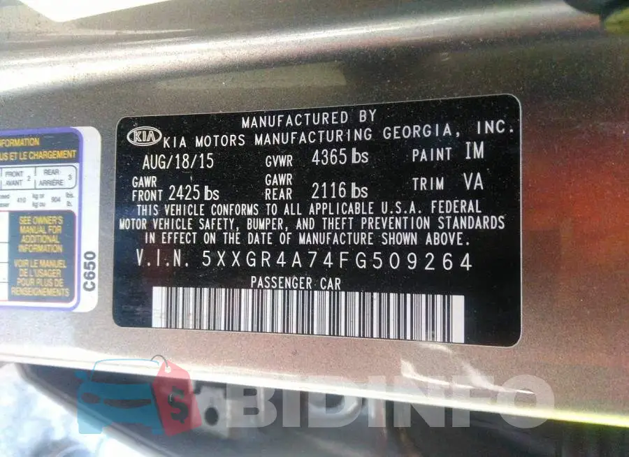5XXGR4A74FG509264 Photo# 9