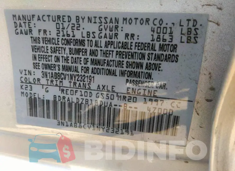 3N1AB8CV1NY232191 Photo# 9