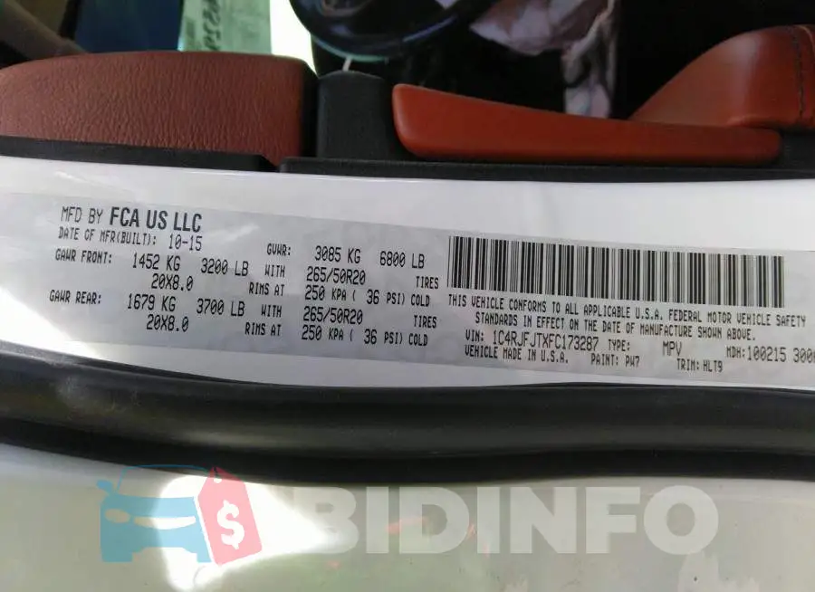 1C4RJFJTXFC173287 Photo# 9