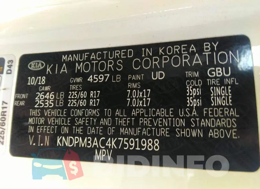 KNDPM3AC4K7591988 Photo# 9