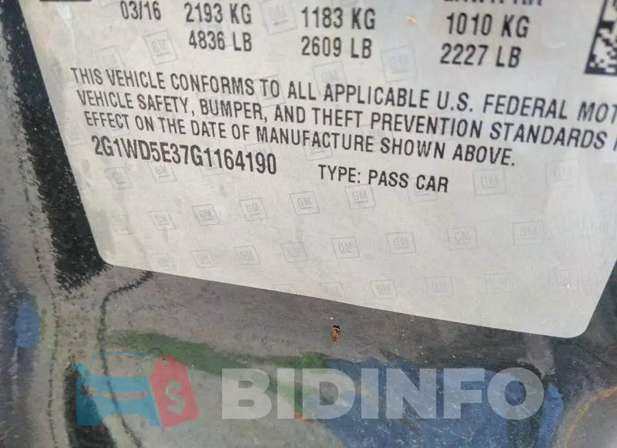 2G1WD5E37G1164190 Photo# 9