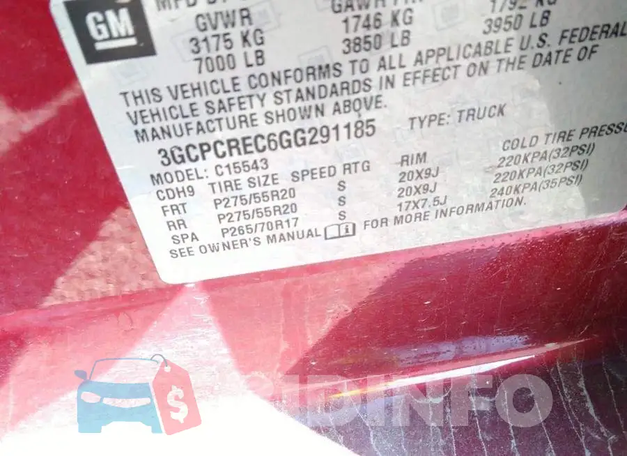 3GCPCREC6GG291185 Photo# 9