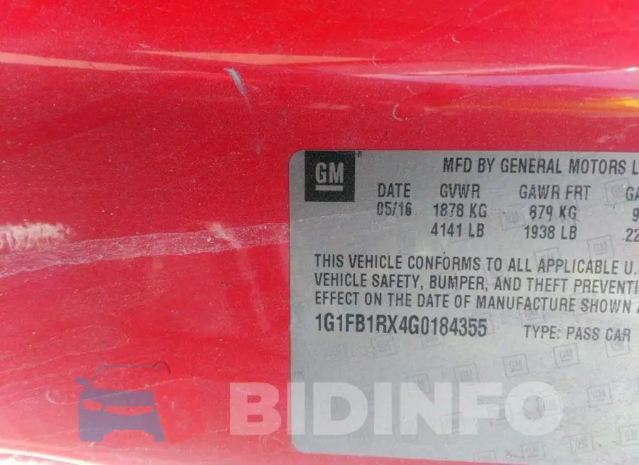 1G1FB1RX4G0184355 Photo# 9
