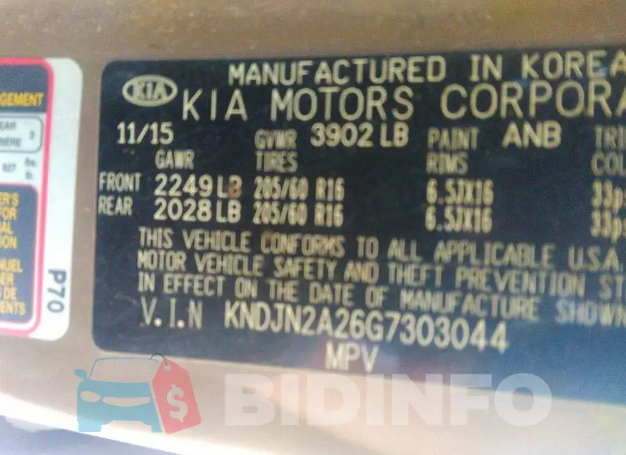 KNDJN2A26G7303044 Photo# 9