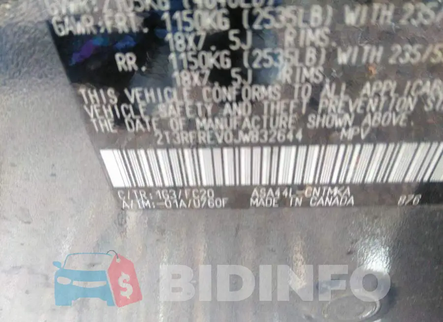 2T3RFREV0JW832644 Photo# 9